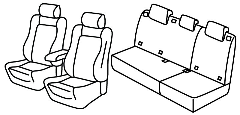 Set coprisedili Superior - Beige - compatibile per Mercedes Classe B (05/05>09/11)