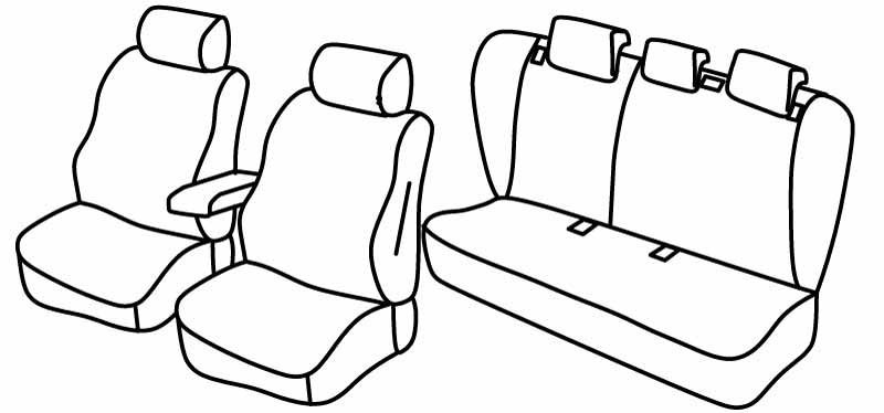 Set coprisedili Superior - Beige - compatibile per Opel Insignia 4p (02/09>10/13)