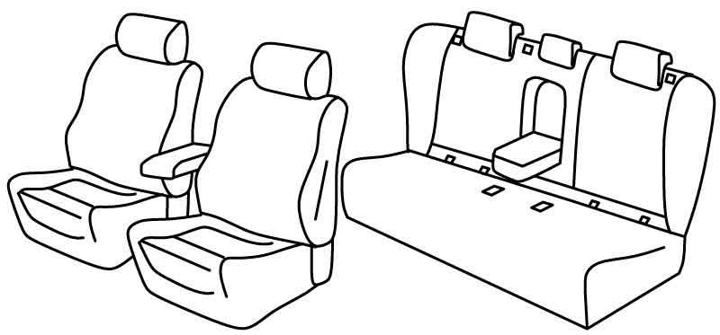 Set coprisedili Superior - Nocciola - compatibile per Opel Insignia Sports Tourer (05/17>08/22)