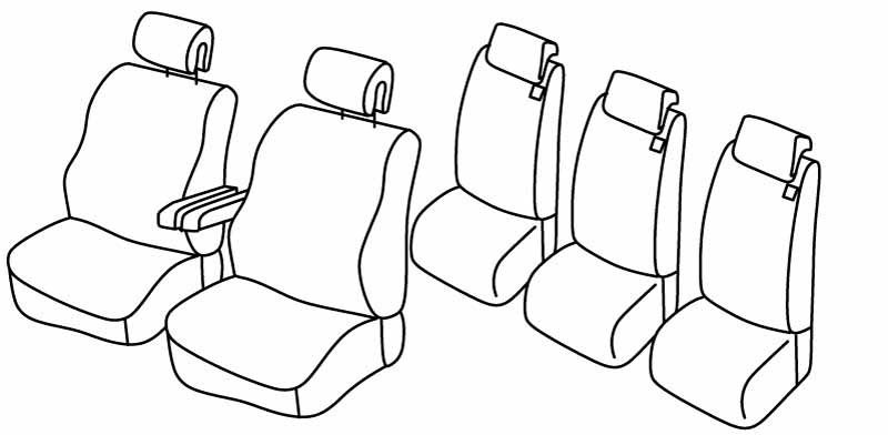 Set coprisedili Superior - Nocciola - compatibile per Renault Espace (09/12>04/15)