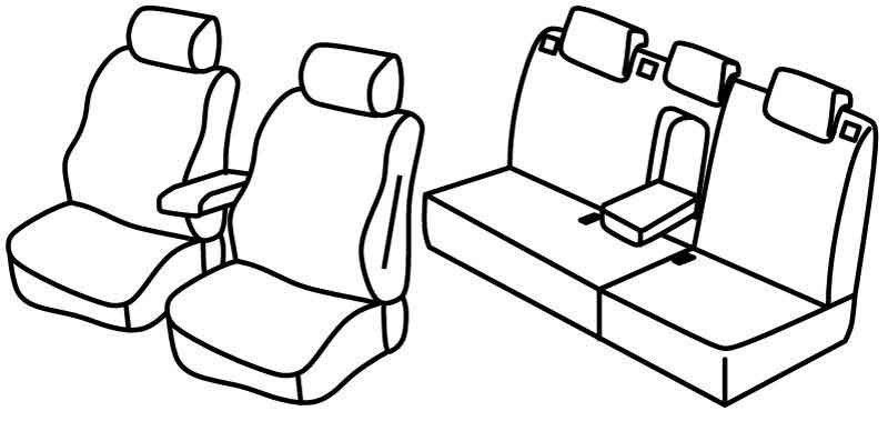 Set coprisedili Superior - Beige - compatibile per Renault Fluence (01/12>04/15)