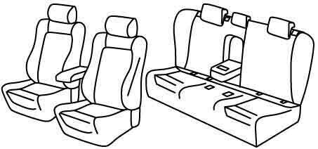 Set coprisedili Superior - Nocciola - compatibile per Skoda Superb Wagon (10/15>08/19)