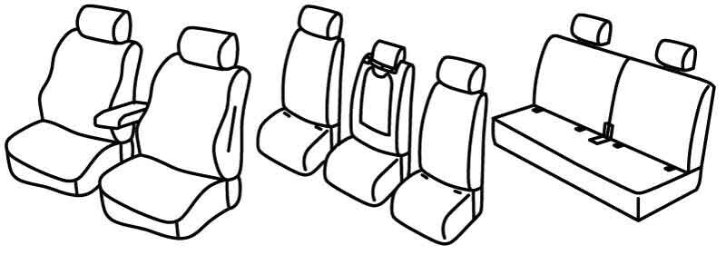 Set coprisedili Superior - Beige - compatibile per Audi Q7 (06/15>)