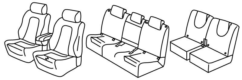 Set coprisedili Superior - Nocciola - compatibile per Mercedes GLB (06/23>)