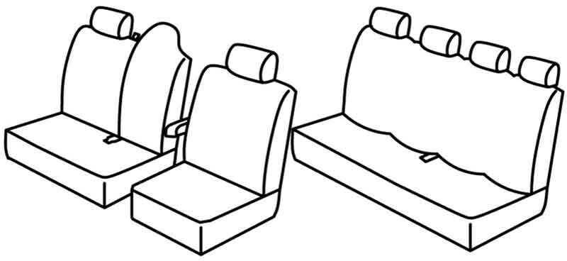 Set coprisedili Superior - Beige - compatibile per Renault Master (02/10>06/24)