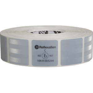 Value, nastro segnaletico di sicurezza per superfici telonate - 50 m - Bianco