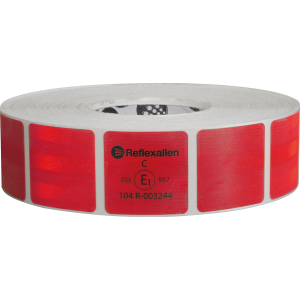Value, nastro segnaletico di sicurezza per superfici telonate - 50 m - Rosso
