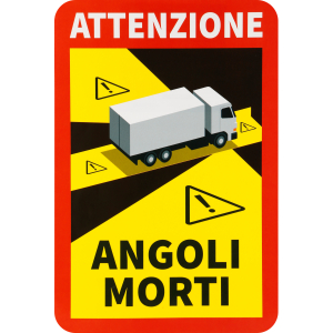 Contrassegno adesivo angoli morti, 1 pz - Camion - ITA