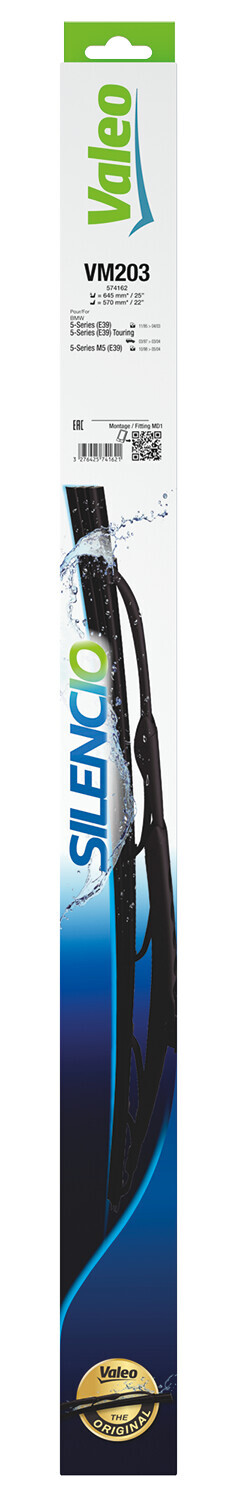 Silencio Conventional Performance, spazzola tergicristallo - VM203 - 645 + 570 mm - 2 pz - immagine 2
