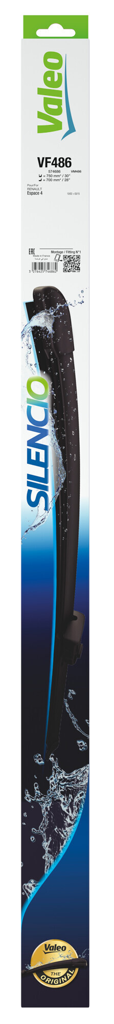 Silencio Flat Blades, spazzole tergicristallo - VF486 - 750 + 700 mm - 2 pz - immagine 2