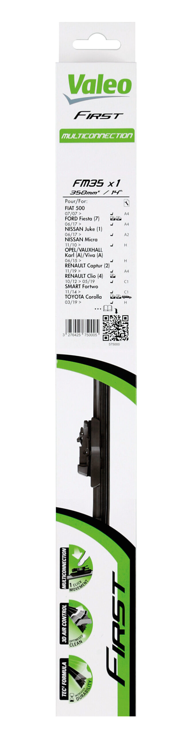 First Flat Blades, spazzola tergicristallo - FM35 - 350 mm - 1 pz - immagine 7