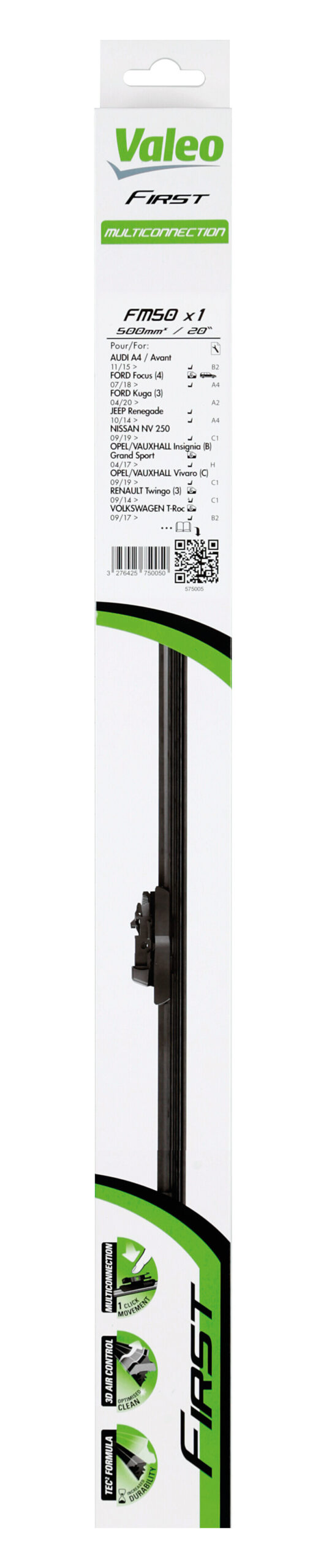 First Flat Blades, spazzola tergicristallo - FM50 - 500 mm - 1 pz - immagine 7
