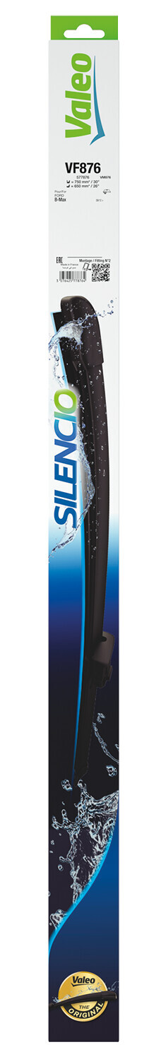 Silencio Flat Blades, spazzole tergicristallo - VF876 - 750 + 650 mm - 2 pz - immagine 2