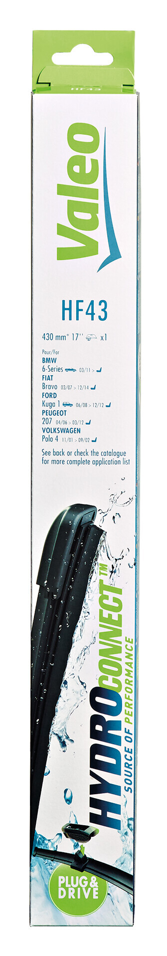 HydroConnect Multiconnection, spazzola tergicristallo - HF43 - 430 mm - 1 pz - immagine 2