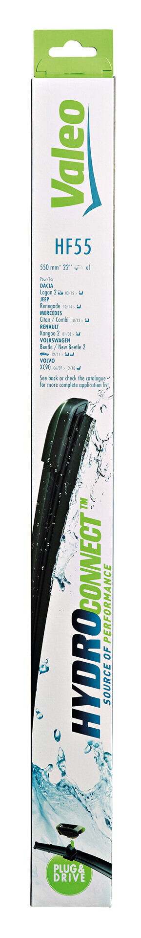HydroConnect Multiconnection, spazzola tergicristallo - HF55 - 550 mm - 1 pz - immagine 2