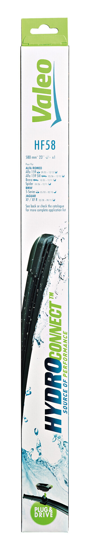 HydroConnect Multiconnection, spazzola tergicristallo - HF58 - 580 mm - 1 pz - immagine 2