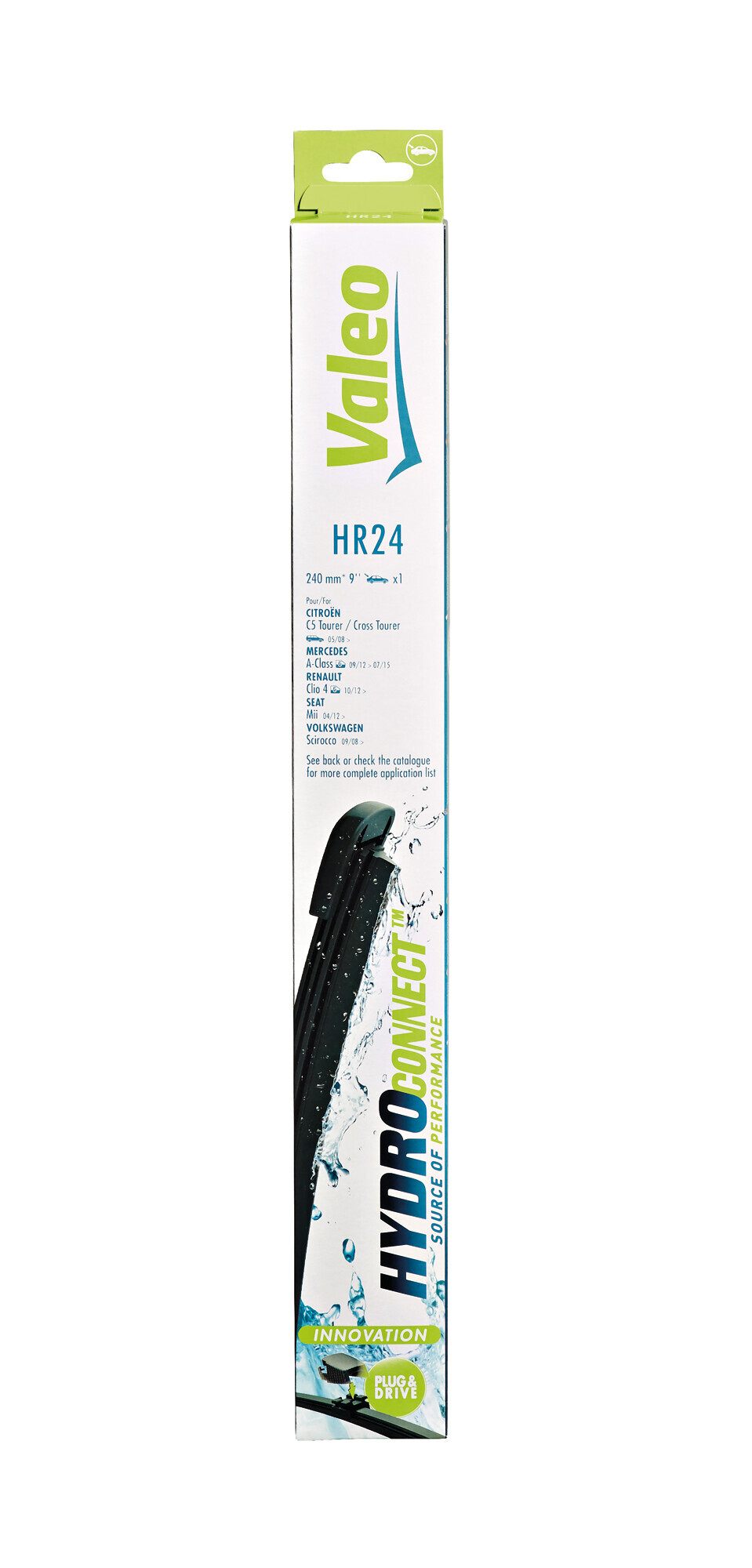 HydroConnect Multiconnection, spazzola tergicristallo posteriore - HR24 - 240 mm - 1 pz - immagine 2