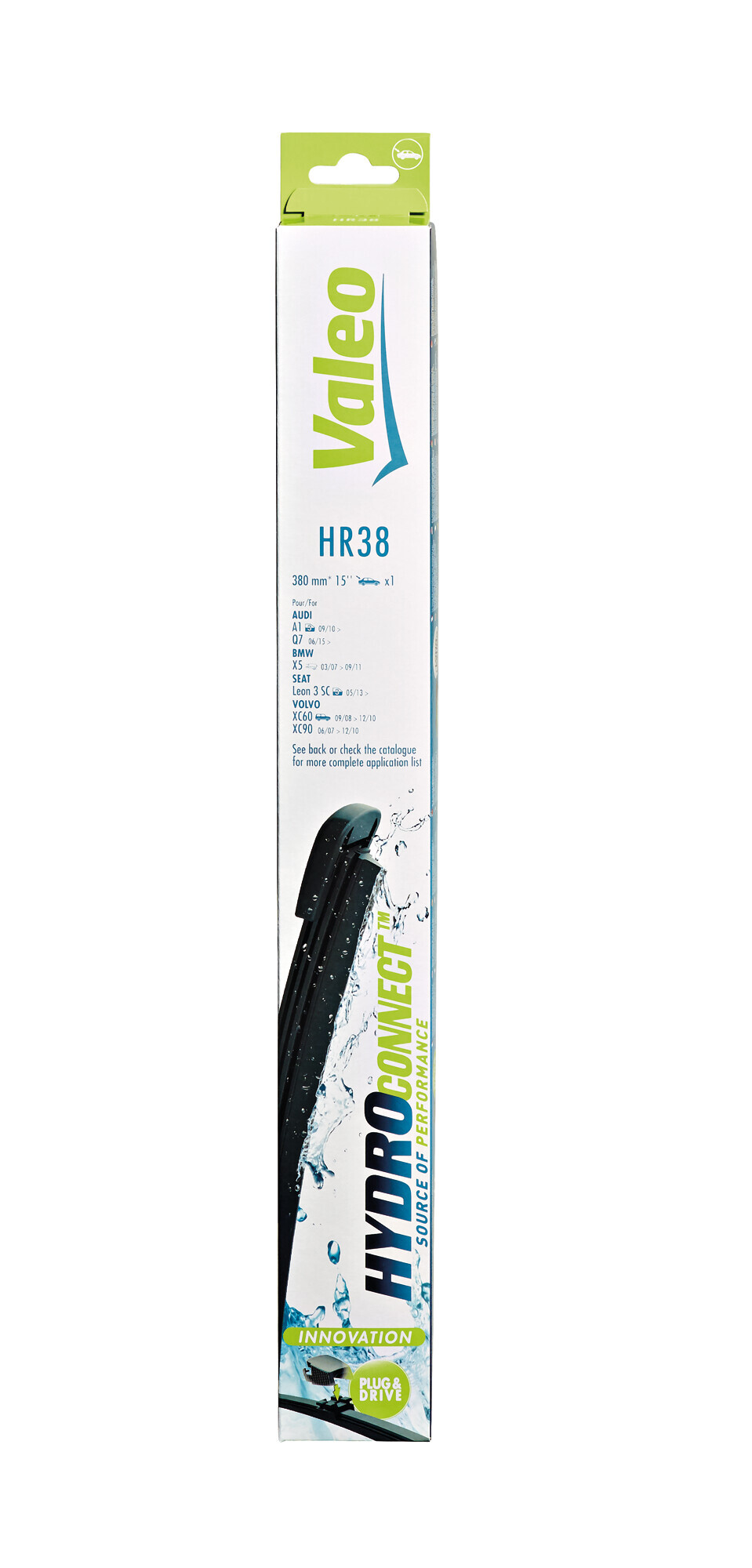 HydroConnect Multiconnection, spazzola tergicristallo posteriore - HR38 - 380 mm - 1 pz - immagine 2