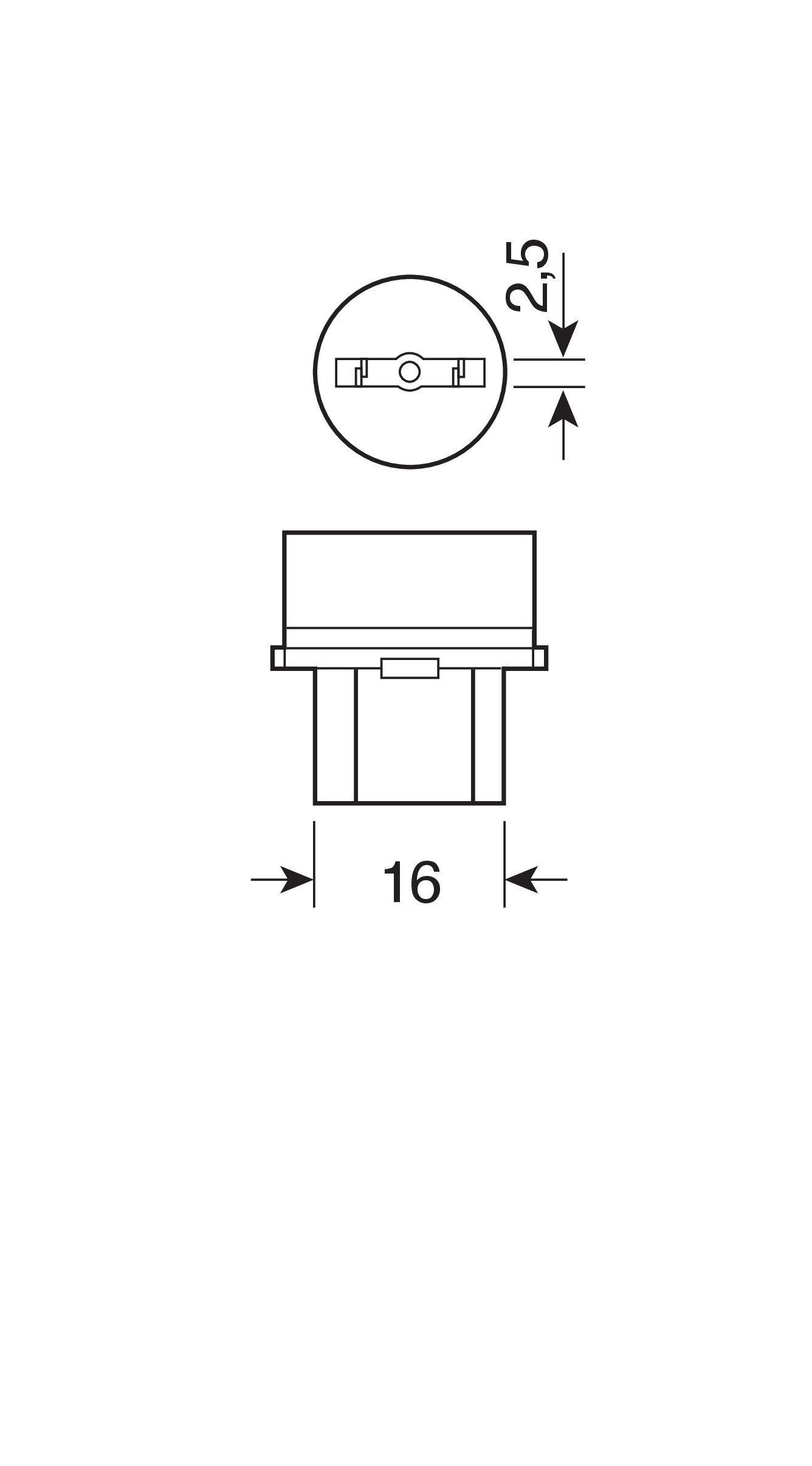 12V Lampada 2 filamenti - P27/7W - 27/7W - W2,5x16q - 2 pz - Scatola - immagine 3