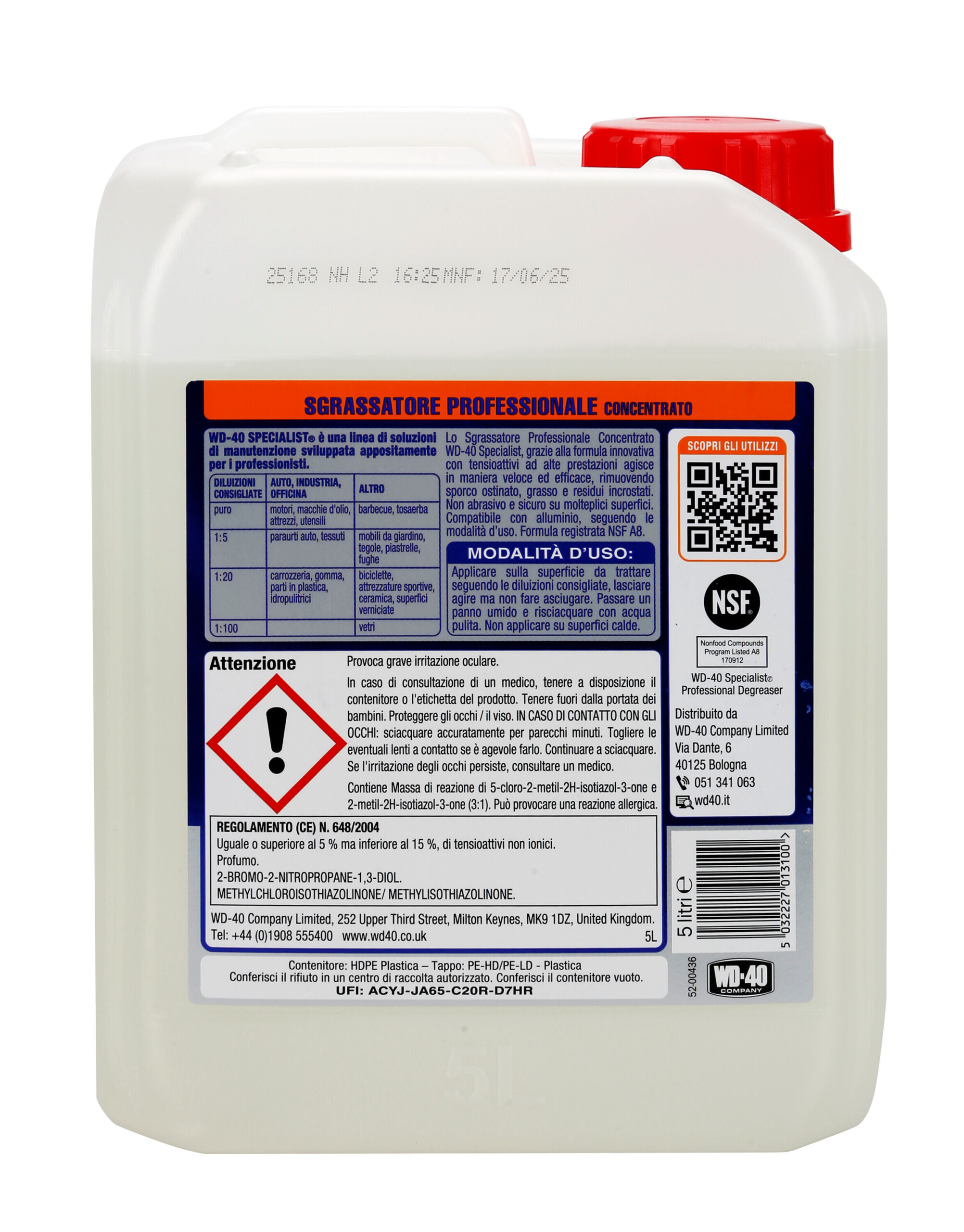 WD-40 Specialist - Sgrassatore Professionale Concentrato - 5 L - immagine 2