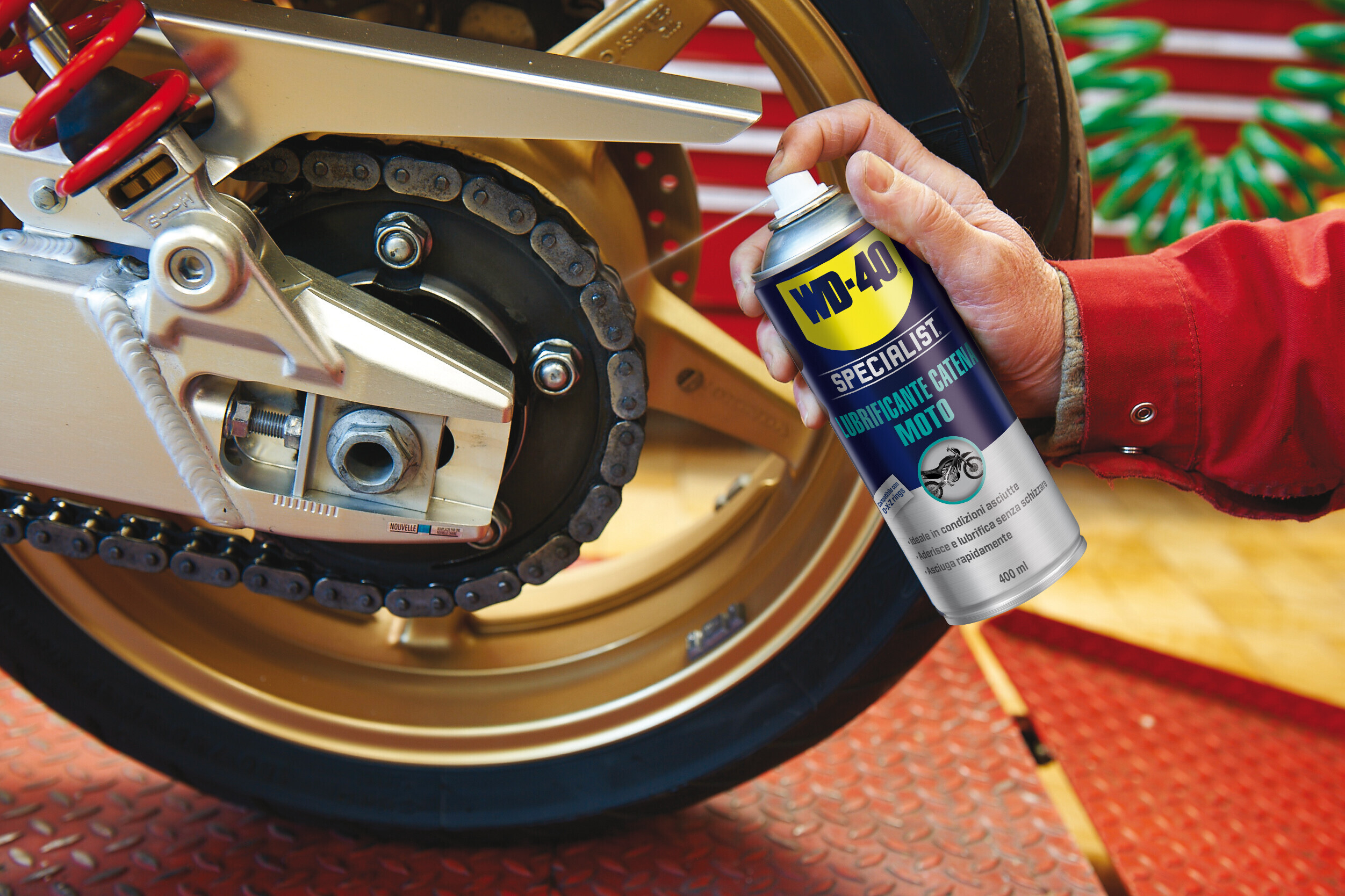WD-40, Specialist - Lubrificante catena moto - 400 ml - immagine 2