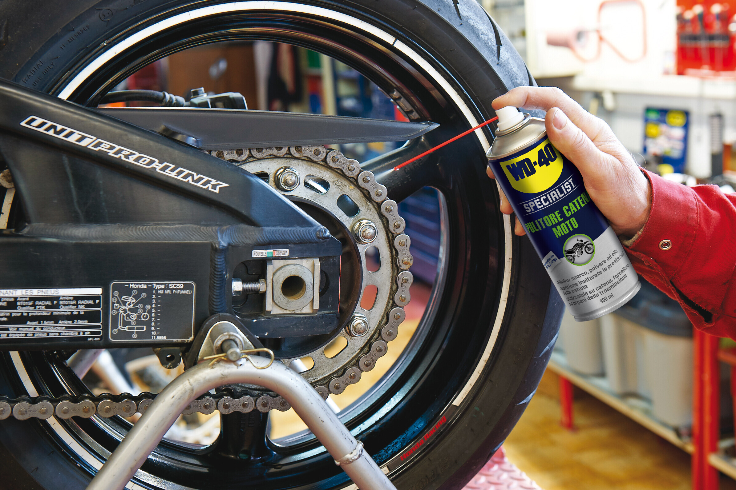 WD-40, Specialist - Pulitore catena moto - 400 ml - immagine 2