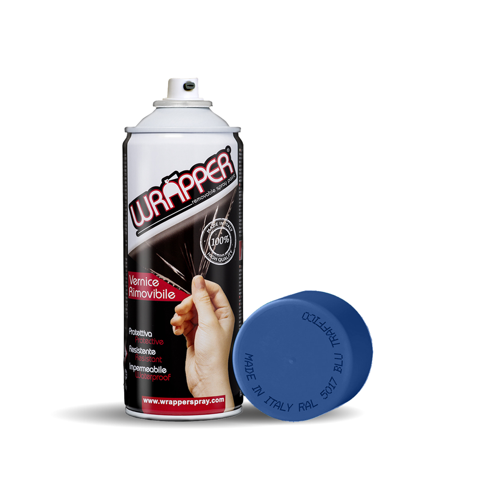 Wrapper, pellicola spray rimovibile, 400 ml - Blu traffico - Ral 5017