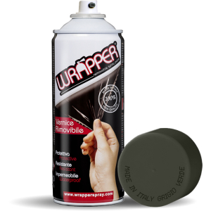 Wrapper, pellicola spray rimovibile, 400 ml - Grigio verde