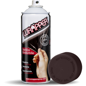 Wrapper, pellicola spray rimovibile, 400 ml - Marrone cioccolata - Ral 8017