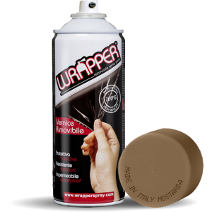 Wrapper, pellicola spray rimovibile, 400 ml - Mostarda