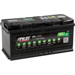 Batteria 12V - Pilot Start-Stop AGM - 105 Ah - 900 A - L6