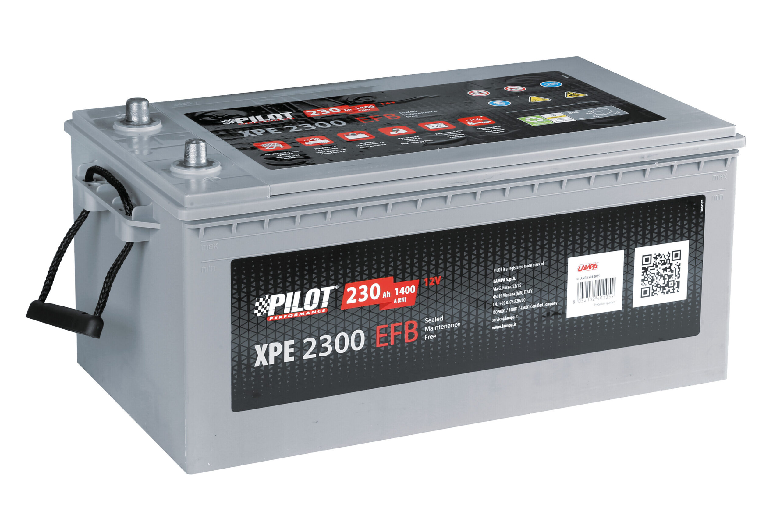 Batteria 12V - Pilot EFB - 230 Ah - 1400 A - B00