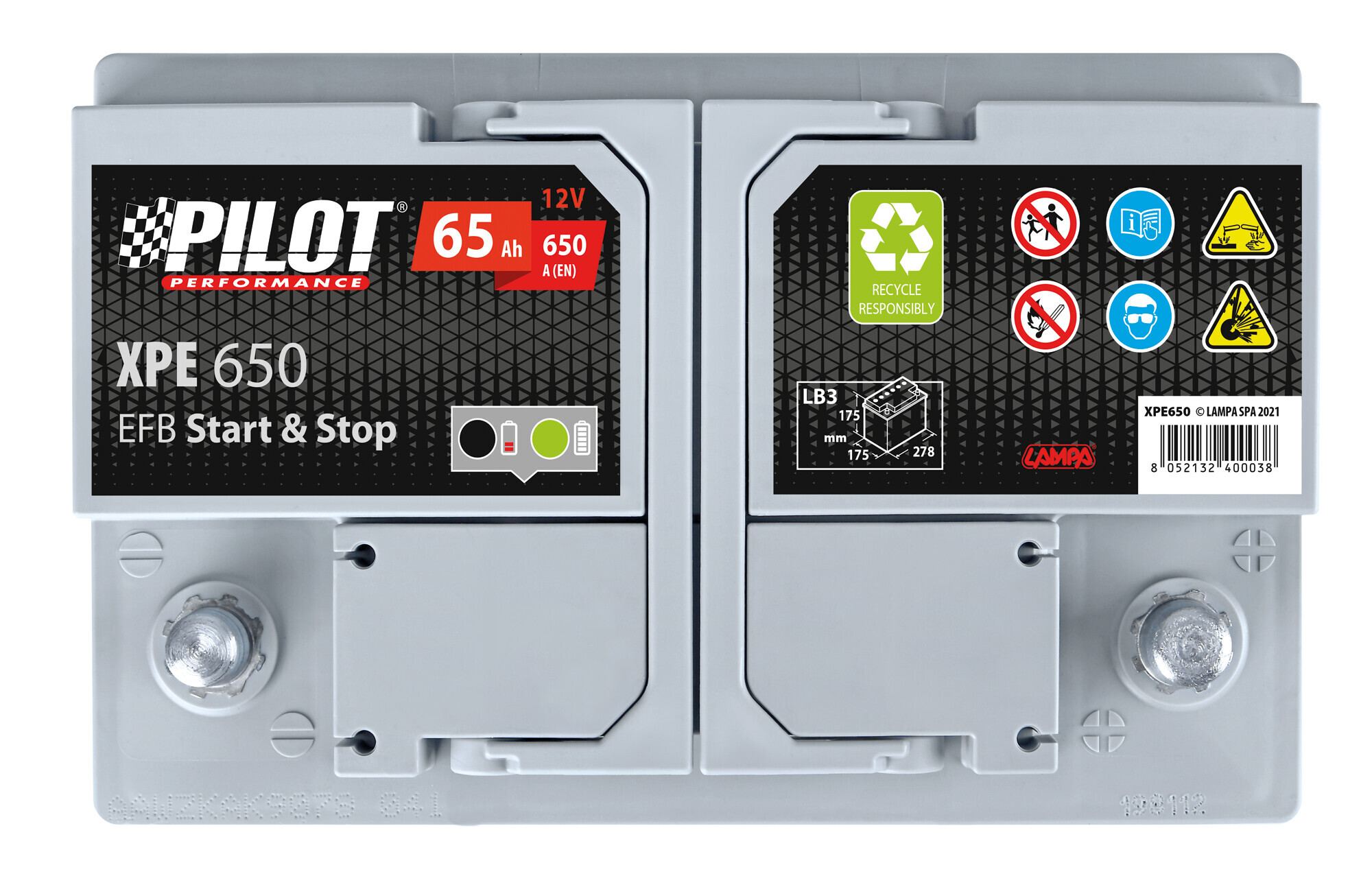Batteria 12V - Pilot Start-Stop EFB - 65 Ah - 650 A - LB3 - immagine 3
