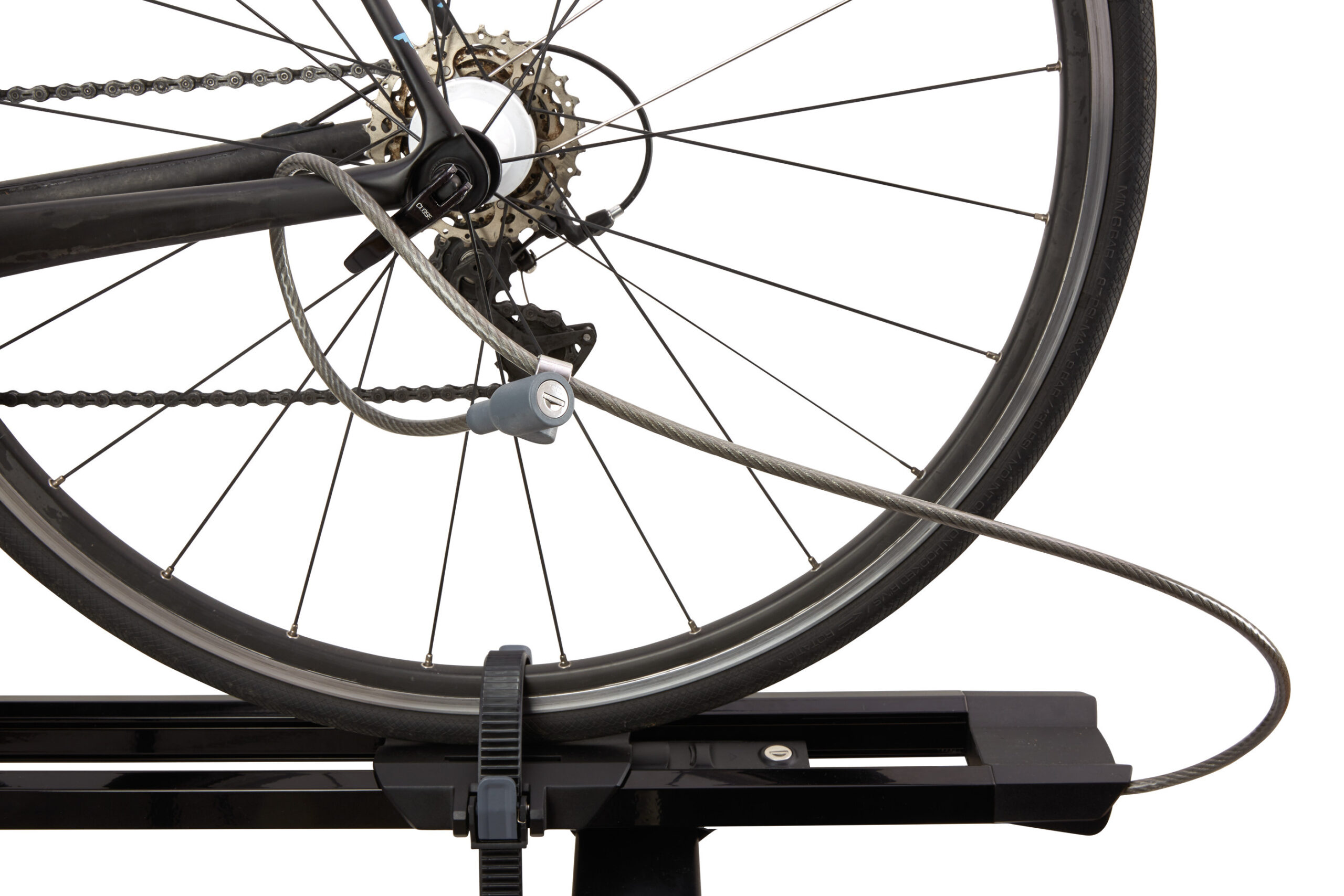 HighSpeed, porta bicicletta da tetto con fissaggio ruota anteriore - Nero - max 1219 mm (passo bici) - immagine 5