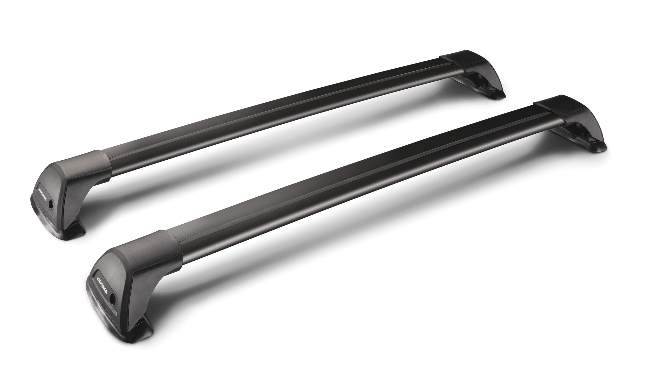 Flush Black, coppia barre portatutto telescopiche in alluminio - 100 cm