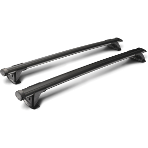 Thru Black, coppia barre portatutto in alluminio - 134 cm