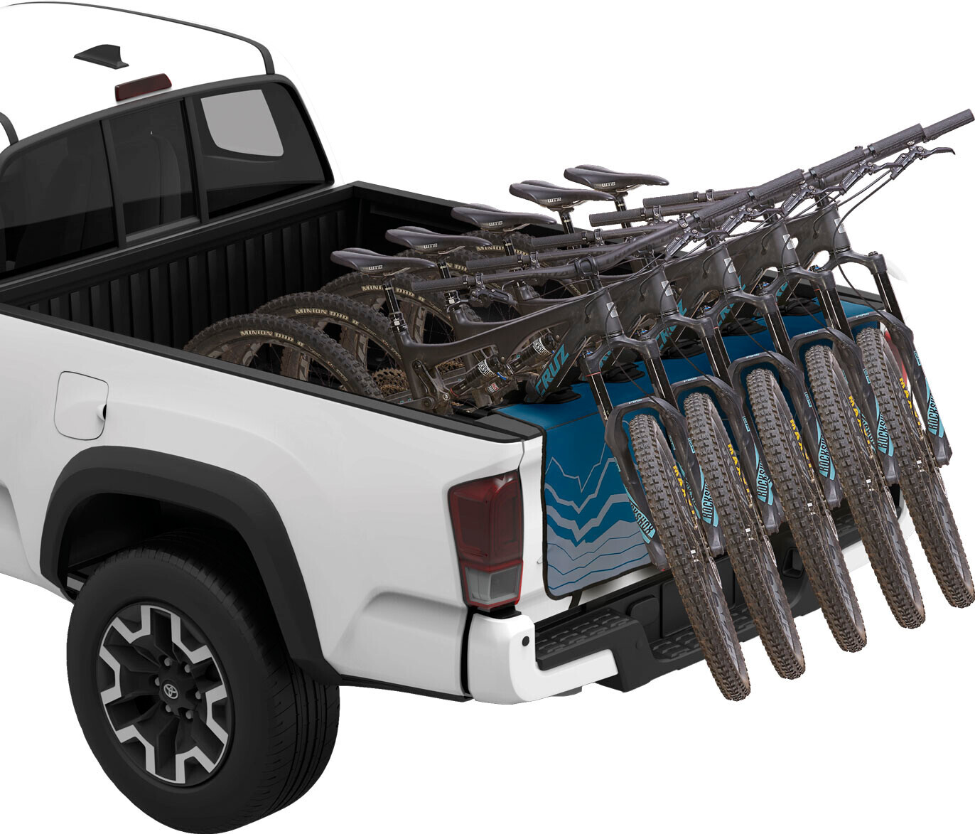 Gatekeeper Evo, portabici per sponda posteriore pick-up - Blu - immagine 4