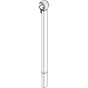 Ricambio braccetto ferma telaio 350 mm per portabici Justclick 2