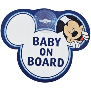 Disney 25008 Cartello con ventosa ''Baby on board'' Mickey