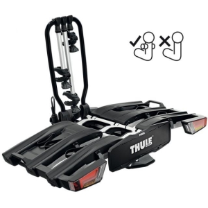 Portabici da gancio traino EasyFold XT 3 bici 13 poli Fix4Bike