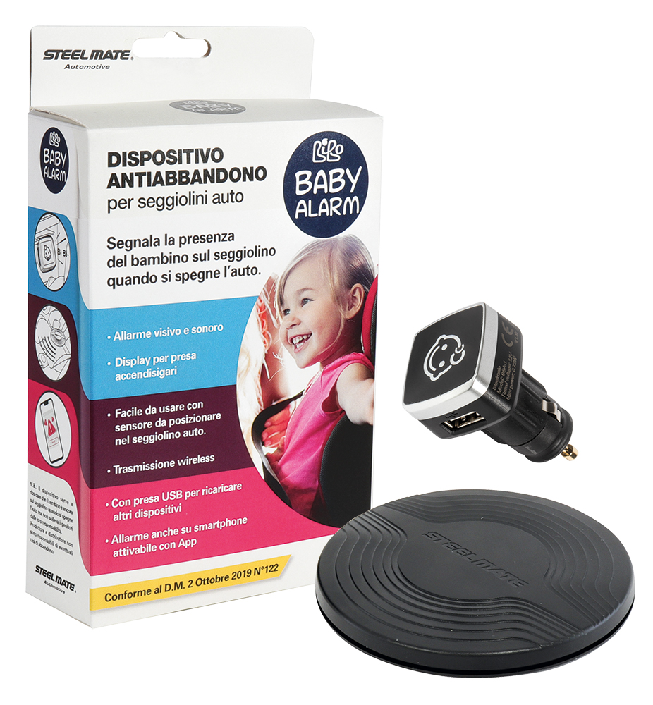 Dispositivo antibbandono Baby Alarm per seggiolini auto