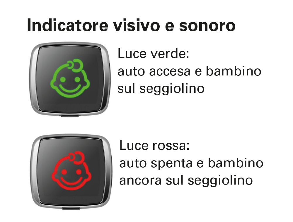 Dispositivo antibbandono Baby Alarm per seggiolini auto - immagine 4