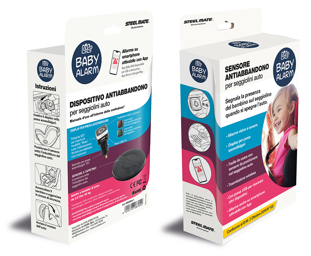 Dispositivo antibbandono Baby Alarm per seggiolini auto - immagine 7