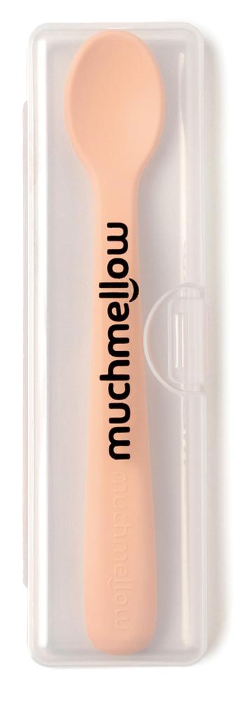 Set cucchiai in silicone arancio e pesca - immagine 2