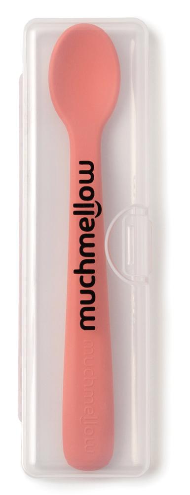 Set cucchiai in silicone arancio e pesca - immagine 3