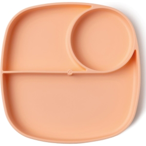 Piatto in silicone con divisori pesca