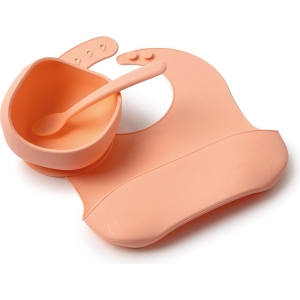 Set pappa 3 pezzi in silicone pesca