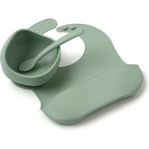 Set pappa 3 pezzi in silicone verde