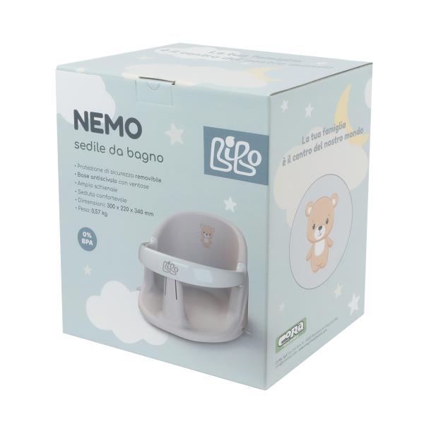 Sedile da bagno Nemo grigio - immagine 2