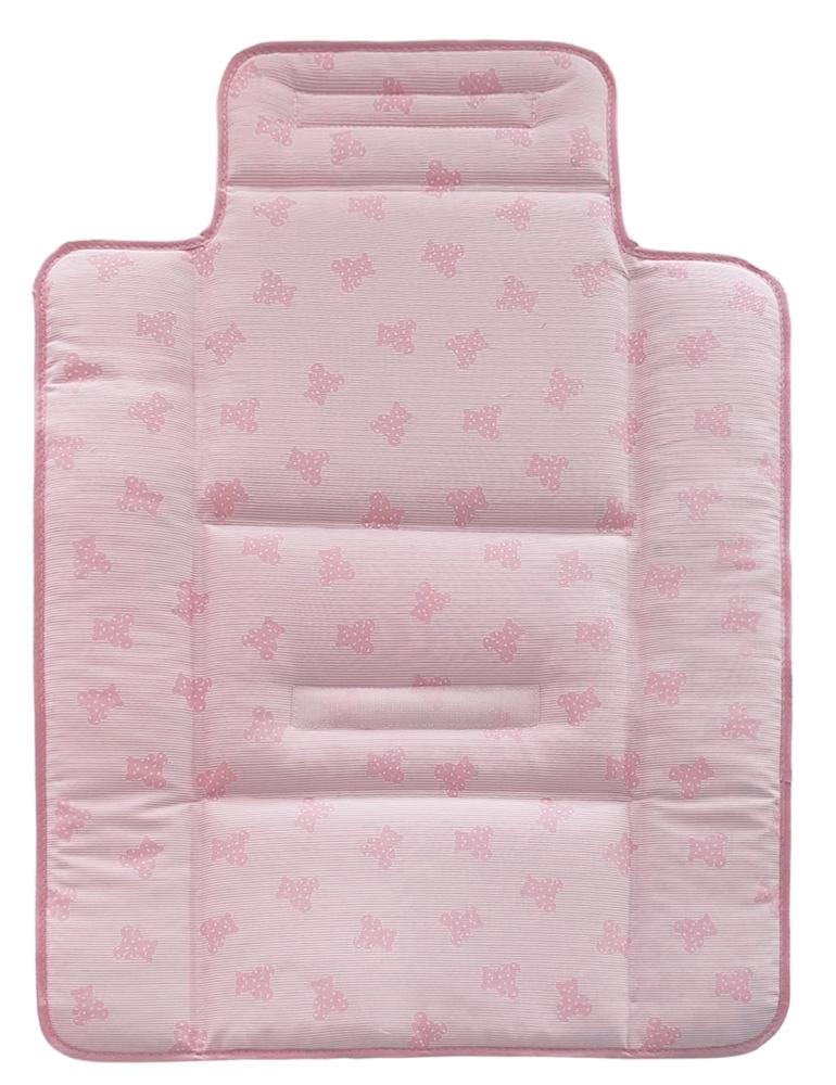 Materassino fasciatoio da viaggio Bear rosa